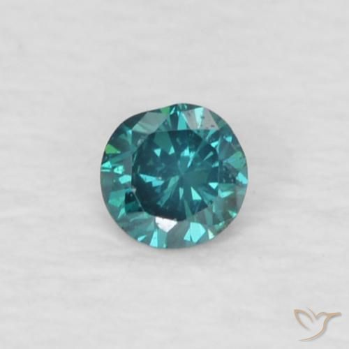0.04ct Натуральный Зеленый Бриллиант, Круглый, Чистота VS