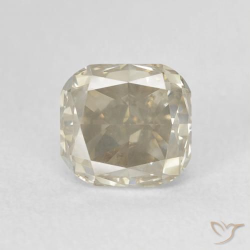 1.21ct Натуральный Светло-коричневый Бриллиант, Изумрудная огранка, SI