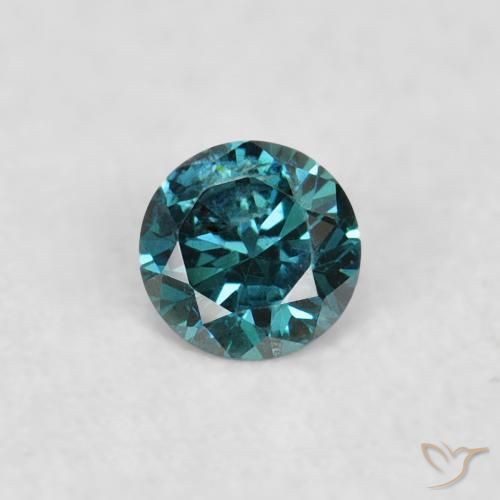 0.03ct Натуральный Зеленый Бриллиант, Круглый, Чистота VS