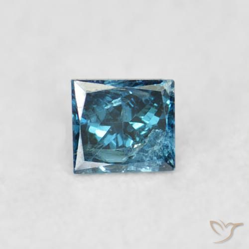 0.02ct Натуральный Синий / Голубой Бриллиант, Квадрат, Чистота VS