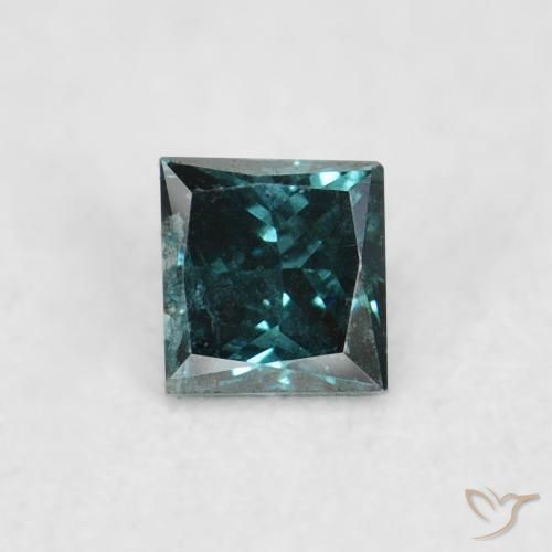 0.05ct Натуральный Зеленый Бриллиант, Квадрат, VS-SI