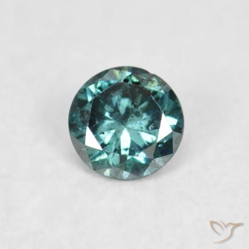 0.05ct Натуральный Зеленый Бриллиант, Круглый, VS-SI