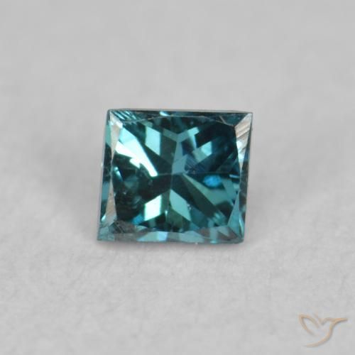 0.07ct Натуральный Синий / Голубой Бриллиант, Квадрат, Чистота VS