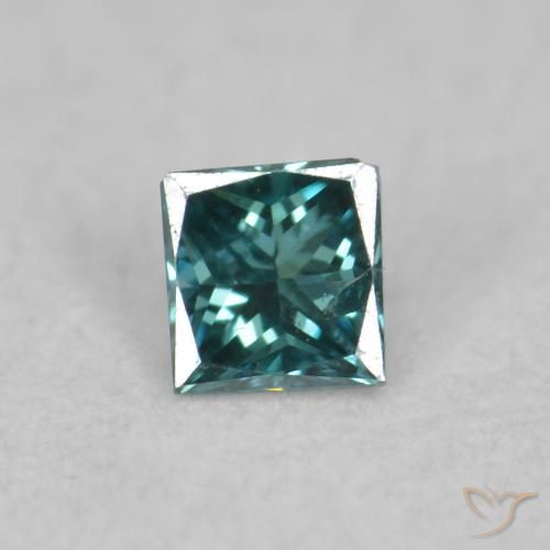 0.05ct Натуральный Синий / Голубой Бриллиант, Квадрат, Чистота VS