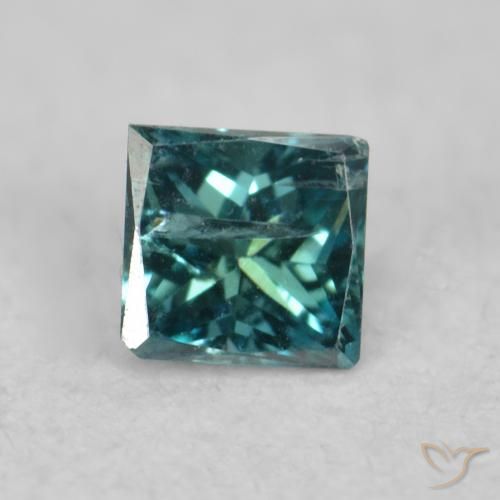 0.07ct Натуральный Синий / Голубой Бриллиант, Квадрат, Чистота VS