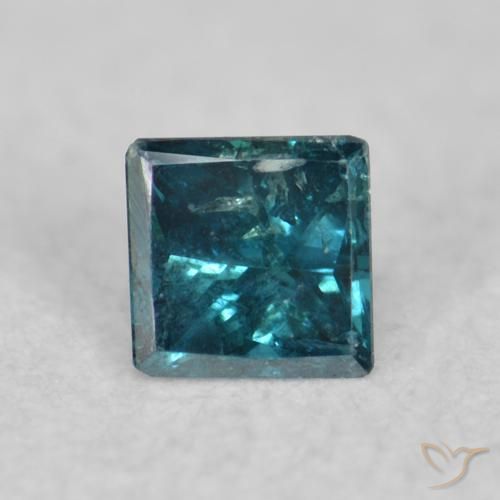 0.04ct Натуральный Синий / Голубой Бриллиант, Квадрат, Чистота VS