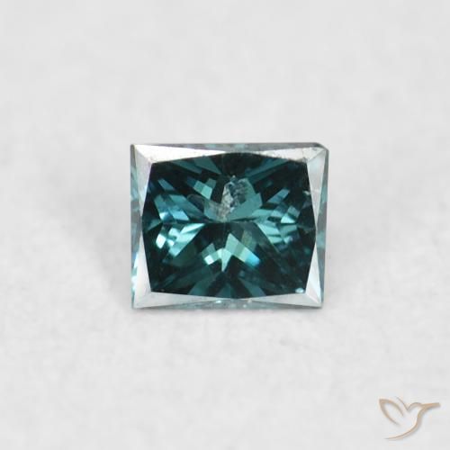 0.03ct Натуральный Синий / Голубой Бриллиант, Квадрат, Чистота VS