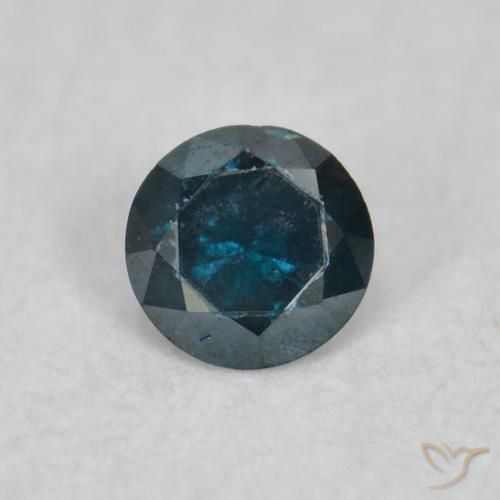0.04ct Натуральный Синий / Голубой Бриллиант, Круглый, Чистота VS