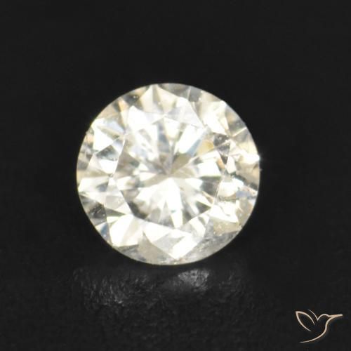 0.07ct Натуральный K Бриллиант, Круглый, VS-SI