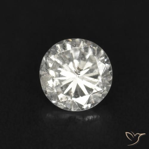 0.11ct Натуральный I Бриллиант, Круглый, VS-SI