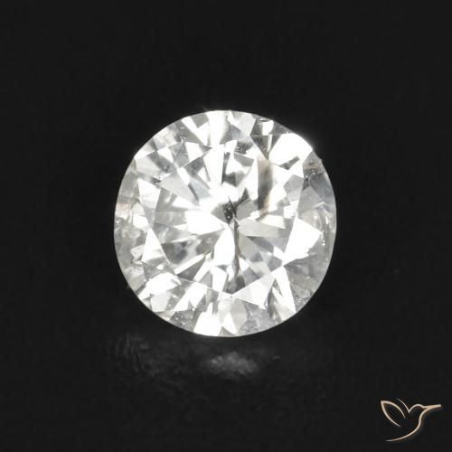 0.11ct Натуральный H Бриллиант, Круглый, SI
