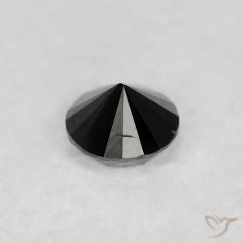 0.05 карата, натуральный Черный Бриллиант, Круглый, Непрозрачный