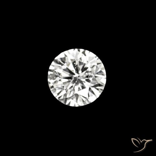 0.02ct D Бриллиант, Круглый, VVS-VS
