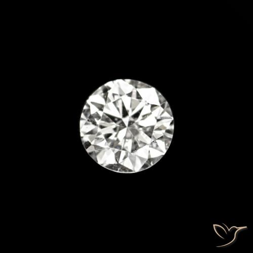 0.02ct D Бриллиант, Круглый, VVS-VS