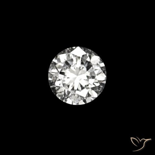 0.02ct D Бриллиант, Круглый, VVS-VS