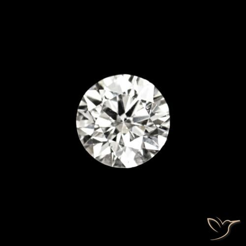 0.02ct D Бриллиант, Круглый, VVS-VS