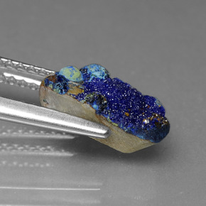 1.80 карата, натуральный Синий / Голубой Друзы Азурит, Необычная форма, Непрозрачный