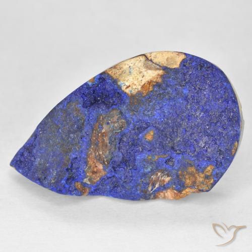 10.96ct Натуральный Темно-синий Друзы Азурит, Форма груши, Непрозрачный