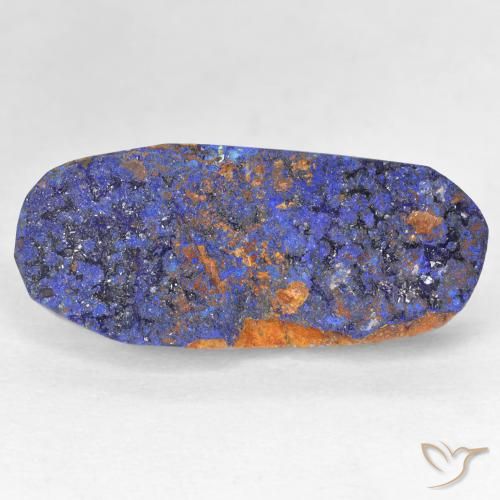 11.21ct Натуральный Темно-синий Друзы Азурит, Овал, Непрозрачный