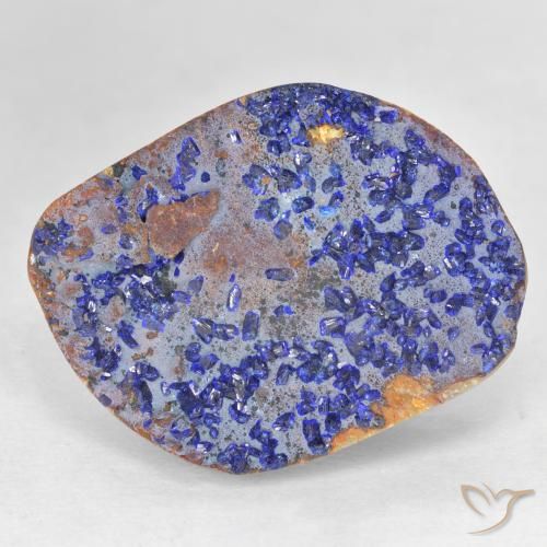 12.46ct Натуральный Темно-синий Друзы Азурит, причудливая, Непрозрачный