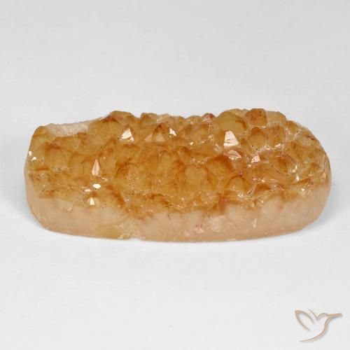 30.62ct Натуральный Medium Light-Orange Друзья Цитрин, Овал, Непрозрачный