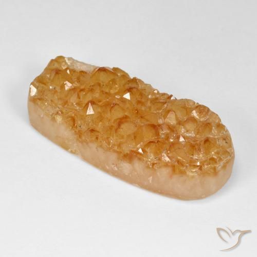 30.62 карата, натуральный Medium Light-Orange Друзья Цитрин, Овал, Непрозрачный