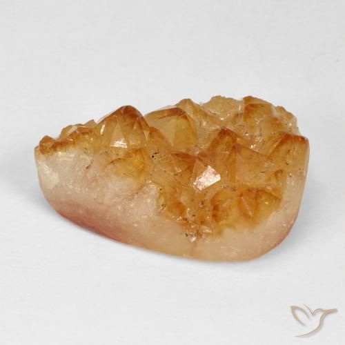 12.80ct Натуральный Медово-оранжевый Друзья Цитрин, Форма груши, Непрозрачный