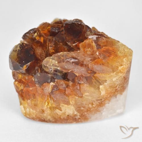 37.97ct Натуральный Земля Оранжевый Друзья Цитрин, Триллион, Непрозрачный