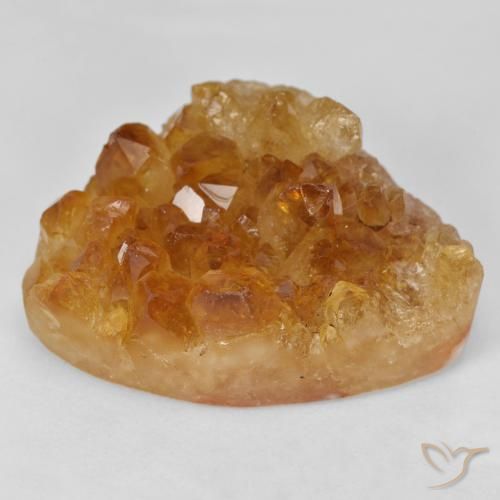 49.74ct Натуральный Коричневато-оранжевый Друзья Цитрин, причудливая, Непрозрачный