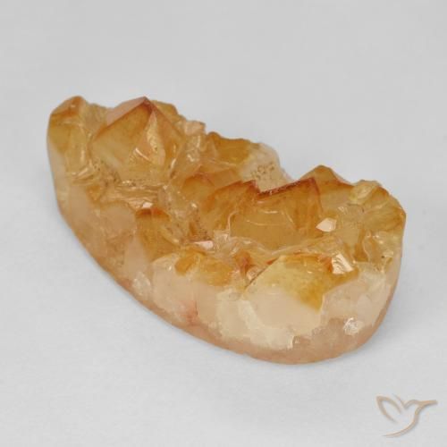 15.52ct Натуральный Medium Light-Orange Друзья Цитрин, Форма груши, Непрозрачный