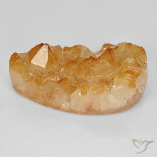 15.52 карата, натуральный Medium Light-Orange Друзья Цитрин, Форма груши, Непрозрачный