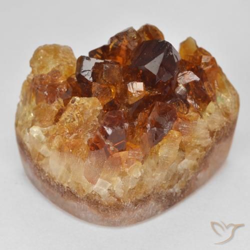27.56ct Натуральный Темно-оранжевый Друзья Цитрин, причудливая, Непрозрачный