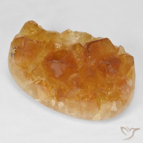 55.16 карата, натуральный Medium Light-Orange Друзья Цитрин, Овал, Непрозрачный