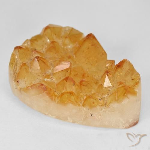 40.00ct Натуральный Medium Light-Orange Друзья Цитрин, Форма груши, Непрозрачный