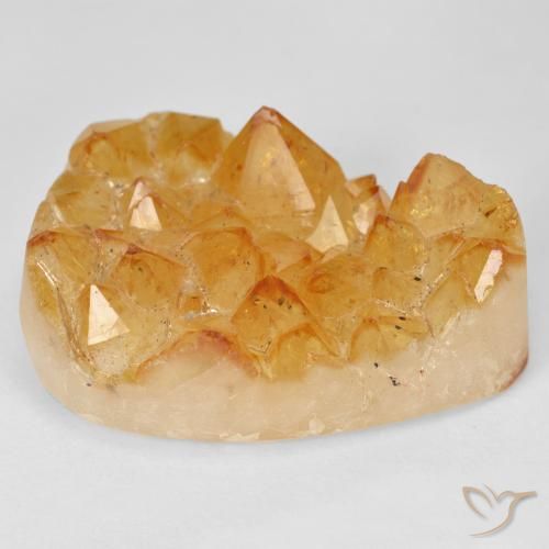 40.00 карата, натуральный Medium Light-Orange Друзья Цитрин, Форма груши, Непрозрачный