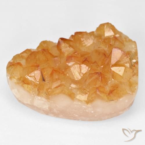 41.14ct Натуральный Medium Light-Orange Друзья Цитрин, причудливая, Непрозрачный