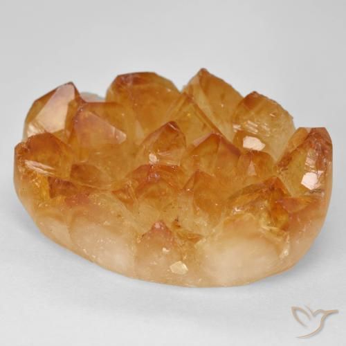 35.56ct Натуральный Медово-оранжевый Друзья Цитрин, Овал, Непрозрачный