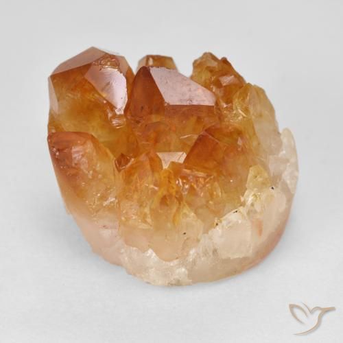 19.61ct Натуральный Оранжево-коричневый Друзья Цитрин, причудливая, Непрозрачный