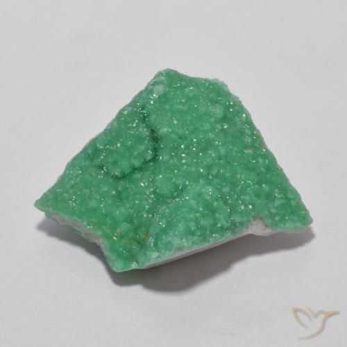 9.90ct Натуральный Темно-папоротниково-зеленый Друзы Варисцит, причудливая, Непрозрачный