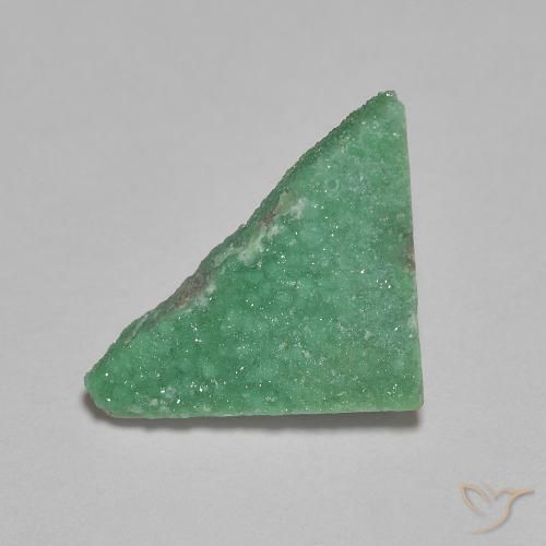 2.61ct Натуральный Светло-зеленый Друзы Варисцит, Триллион, Непрозрачный