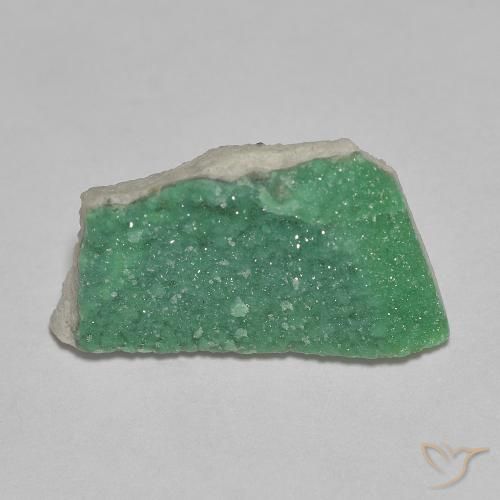 3.73ct Натуральный Средний зеленый Друзы Варисцит, причудливая, Непрозрачный
