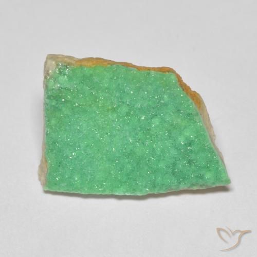 5.72ct Натуральный Средний зеленый Друзы Варисцит, причудливая, Непрозрачный
