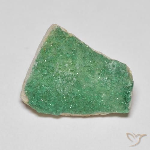 6.88ct Натуральный Средний зеленый Друзы Варисцит, причудливая, Непрозрачный