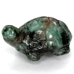 6.06 карата, натуральный Black Green Изумруд, Необычная форма, Непрозрачный