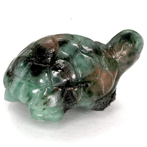 6.06 карата, натуральный Black Green Изумруд, Необычная форма, Непрозрачный