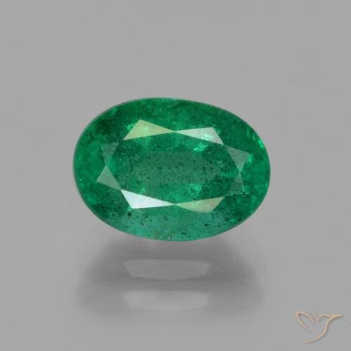 1.81ct Натуральный Средний зеленый Изумруд, Овал, SI-I1