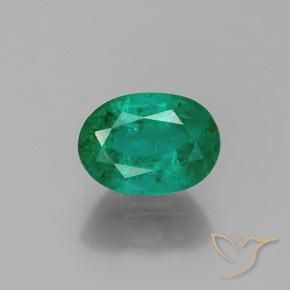 1.62ct Натуральный Зеленый электрик Изумруд, Овал, SI-I1