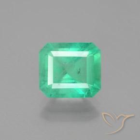 2.74ct Натуральный Светло-зеленый Изумруд, Изумрудная огранка, SI