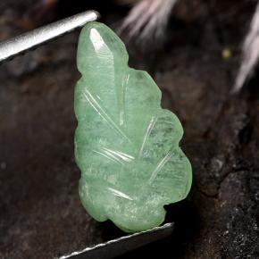 2.06 карата, натуральный Зеленый Изумруд, Огранка Цветок, Полупрозрачный