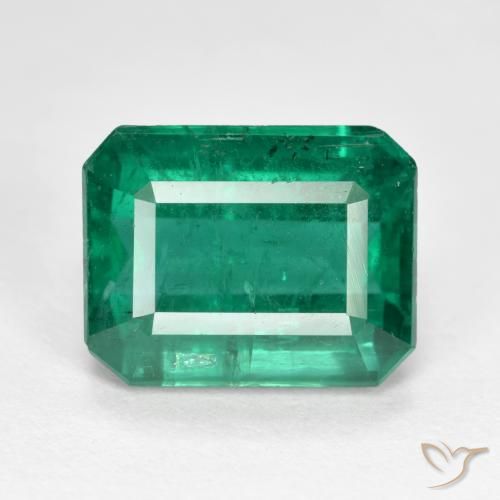 4.85ct Натуральный Средний зеленый Изумруд, Изумрудная огранка, VS-SI